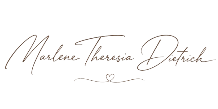 Marlene Theresia Dietrich signature